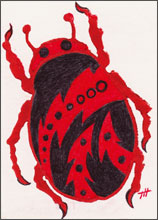 Red Lighting Bug by Tyler Hannigan