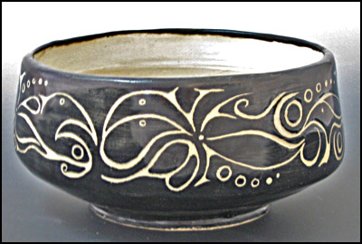 Sgarffito Bowl by Tyler Hannigan