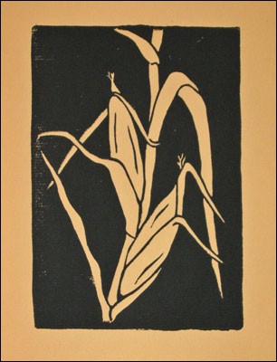 Base linocut print by Tyler Hannigan